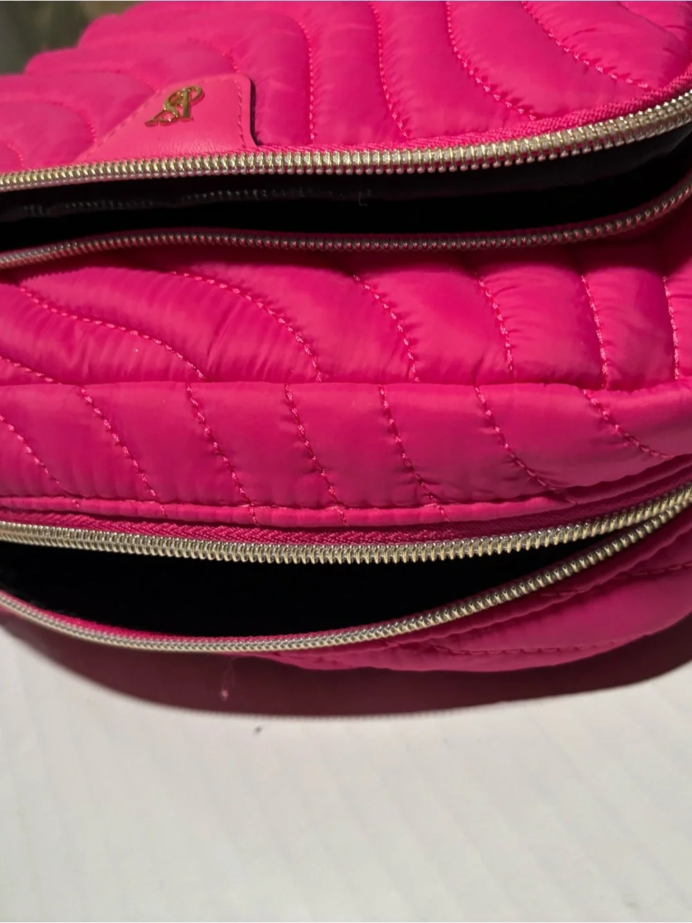 Victoria's Secret Hot Pink Quilted Cosmetic Pouch